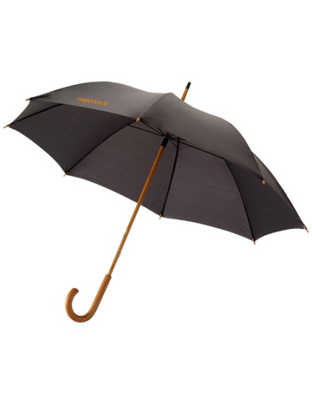 Ombrello Jova da 23" con manico e asta in legno