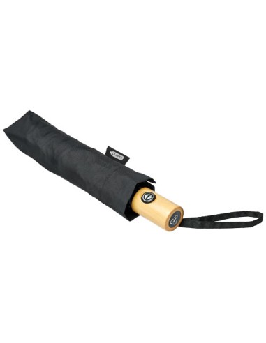 Ombrello pieghevole Bo da 21" ad apertura/chiusura automatica in PET riciclato