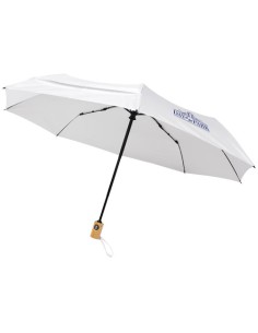 Ombrello pieghevole Bo da 21" ad apertura/chiusura automatica in PET riciclato