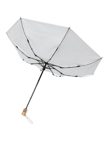 Ombrello pieghevole Bo da 21" ad apertura/chiusura automatica in PET riciclato