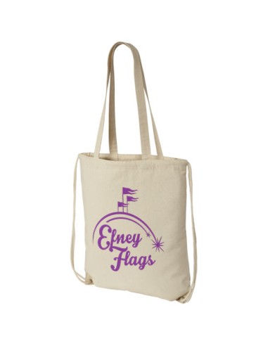 Zaino con cordoncino Eliza in cotone da 240 g/m² - 6L