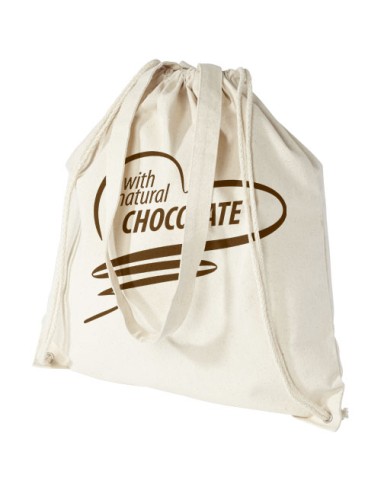 Zaino con cordoncino Eliza in cotone da 240 g/m² - 6L