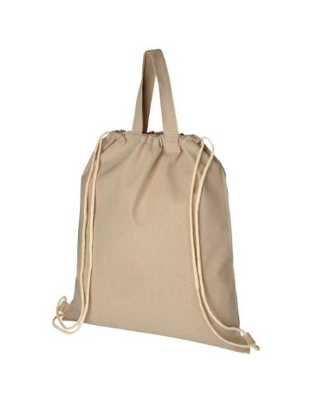 Zaino con cordoncino Pheebs in tessuto riciclato, 210 g/m² - 6L