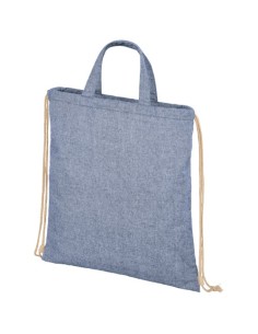 Zaino con cordoncino Pheebs in tessuto riciclato, 210 g/m² - 6L
