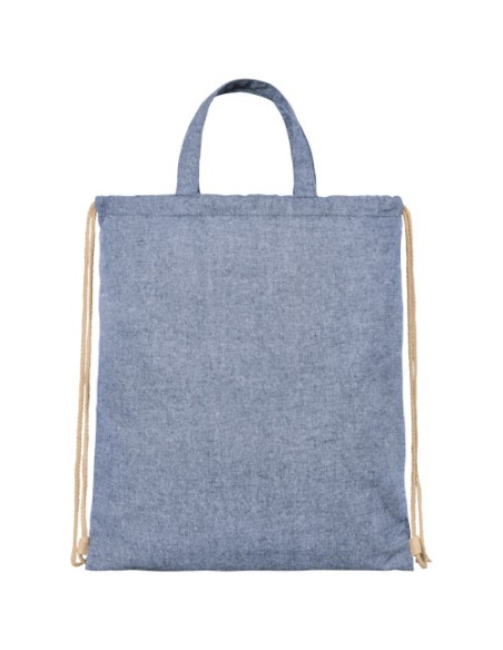 Zaino con cordoncino Pheebs in tessuto riciclato, 210 g/m² - 6L