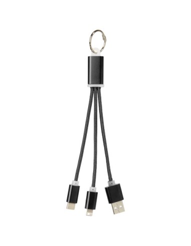 Cavo di ricarica 3 in 1 Metal con clip