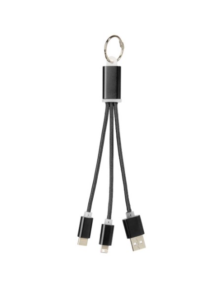 Cavo di ricarica 3 in 1 Metal con clip Cavo di ricarica 3 in 1 Metal con clip