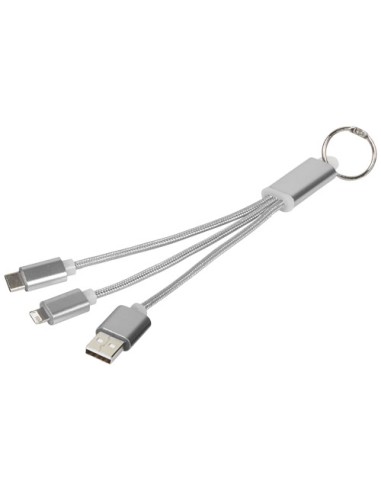Cavo di ricarica 3 in 1 Metal con clip