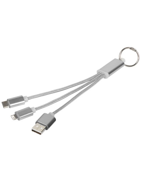 Cavo di ricarica 3 in 1 Metal con clip Cavo di ricarica 3 in 1 Metal con clip