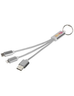 Cavo di ricarica 3 in 1 Metal con clip