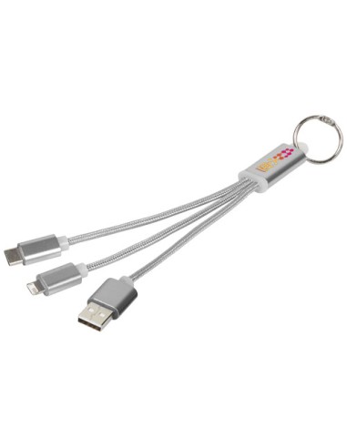 Cavo di ricarica 3 in 1 Metal con clip