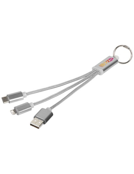 Cavo di ricarica 3 in 1 Metal con clip Cavo di ricarica 3 in 1 Metal con clip