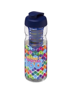 Borraccia sportiva H2O Active® Base da 650 ml con coperchio a scatto e infusore