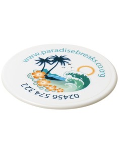 Sottobicchiere rotondo in plastica Renzo