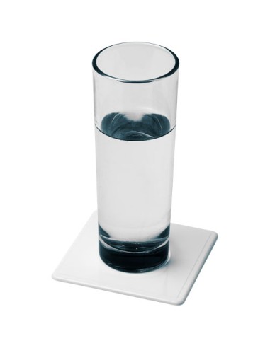Sottobicchiere Renzo in plastica di forma quadrata