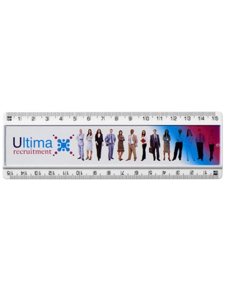Righello Ellison da 15 cm in plastica con inserto di carta