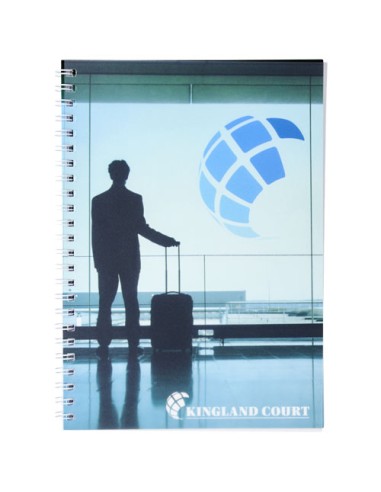 Notebook A5 spiralato Desk-Mate® con copertina in PP