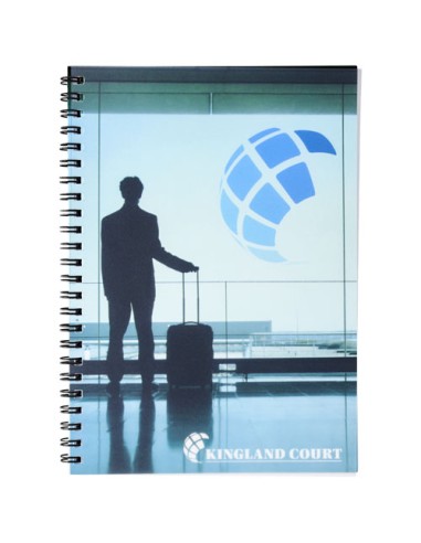 Notebook A5 spiralato Desk-Mate® con copertina in PP