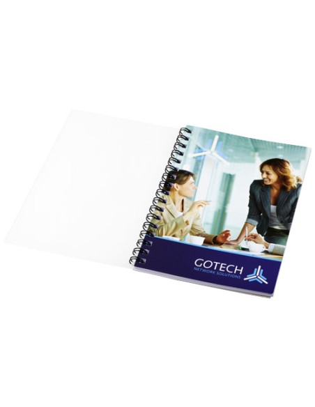 Notebook A6 spiralato Desk-Mate® con copertina in PP