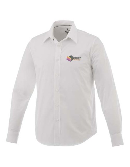 Camicia Hamell a manica lunga da uomo in tessuto stretch