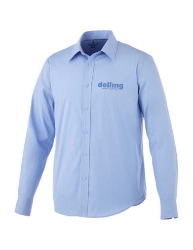 Camicia Hamell a manica lunga da uomo in tessuto stretch