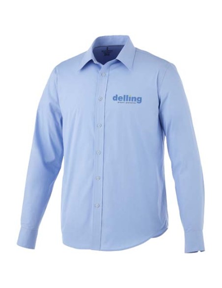 Camicia Hamell a manica lunga da uomo in tessuto stretch