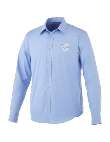 Camicia Hamell a manica lunga da uomo in tessuto stretch