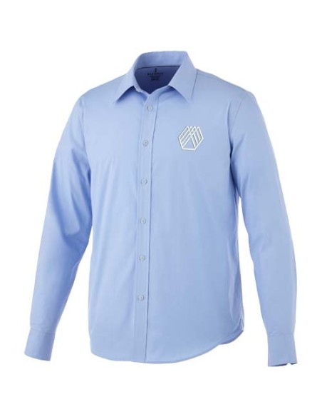 Camicia Hamell a manica lunga da uomo in tessuto stretch