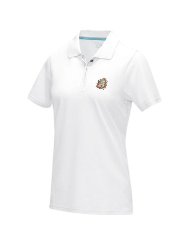 Polo Graphite a manica corta da donna in tessuto organico