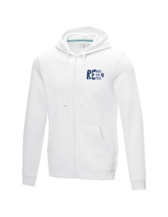 Felpa Ruby da uomo con cappuccio e full zip in tessuto organico riciclato