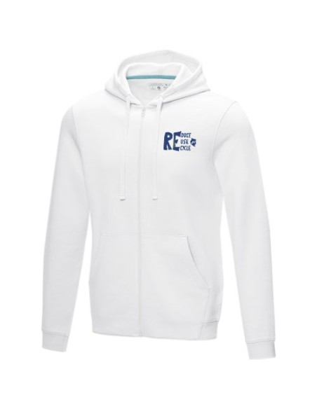 Felpa Ruby da uomo con cappuccio e full zip in tessuto organico riciclato