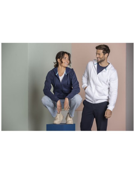 Felpa Ruby da uomo con cappuccio e full zip in tessuto organico riciclato