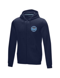 Felpa Ruby da uomo con cappuccio e full zip in tessuto organico riciclato