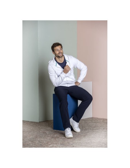 Felpa Ruby da uomo con cappuccio e full zip in tessuto organico riciclato