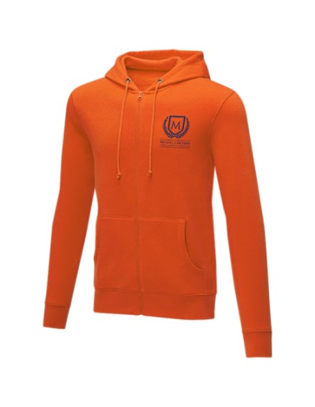 Felpa con cappuccio full zip da uomo da 240 g/m² Charon
