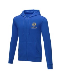 Felpa con cappuccio full zip da uomo da 240 g/m² Charon