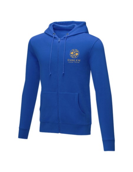 Felpa con cappuccio full zip da uomo da 240 g/m² Charon