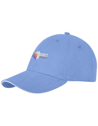 Cappellino Darton a 6 pannelli con visiera a sandwich