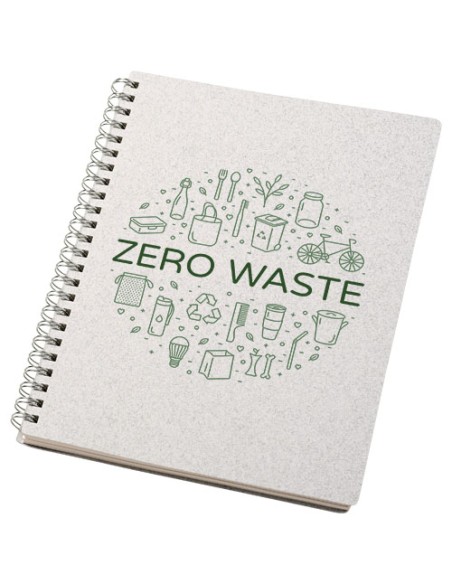 Quaderno formato A5 con rilegatura a spirale Bianco