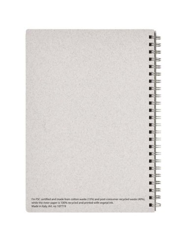 Quaderno formato A5 con rilegatura a spirale Bianco