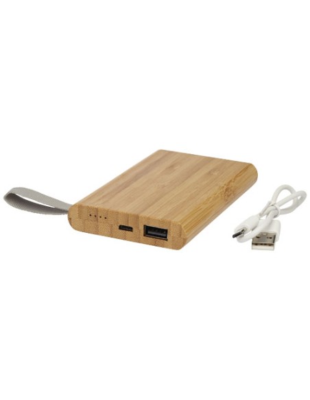 Power bank Tulda da 5000 mAh in bambù
