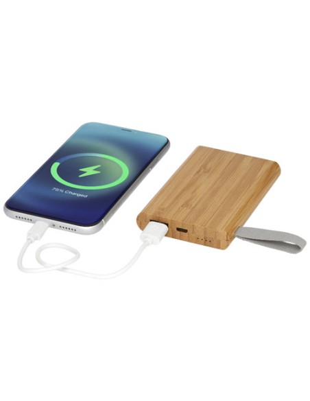 Power bank Tulda da 5000 mAh in bambù