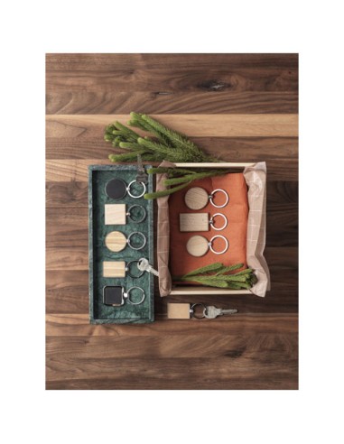 Portachiavi rettangolare Neta in bambù