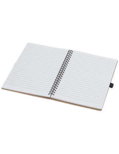 Quaderno Cobble formato A5 con rilegatura a spirale in cartone riciclato e carta di pietra