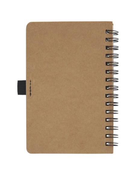 Quaderno Cobble formato A6 con rilegatura a spirale in cartone riciclato e carta di pietra