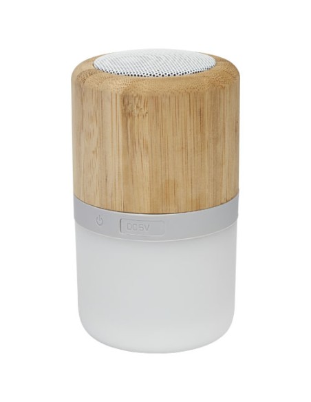 Speaker Bluetooth® in bambù Aurea con luce  Speaker Bluetooth® in bambù Aurea con luce