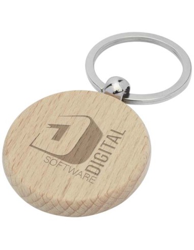 Portachiavi rotondo Giovanni in legno di faggio