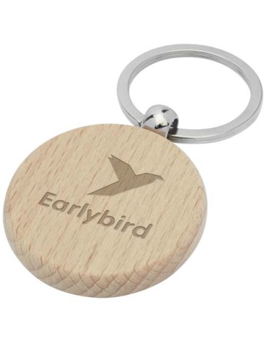 Portachiavi rotondo Giovanni in legno di faggio