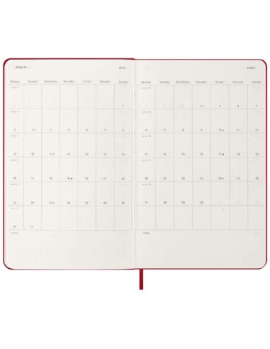 Agenda giornaliera 12 mesi con copertina rigida Moleskine