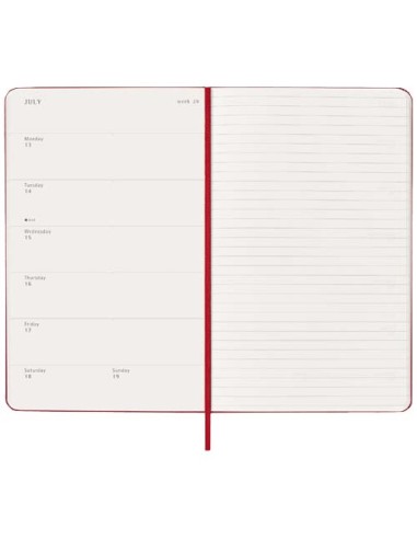 Agenda settimanale 12 mesi formato L con copertina rigida Moleskine